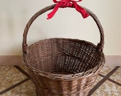 Old wicker basket