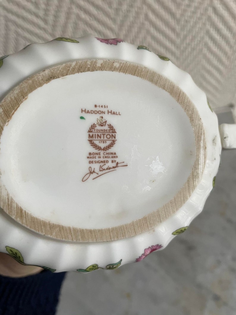 Haddon Hall Minton Teapot Etsy