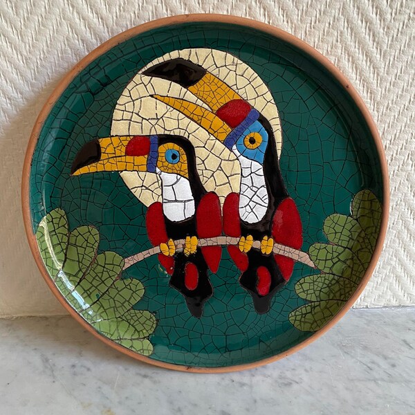 Ceramica Jardim Curitiba toucan dish