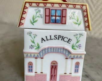 Barattolo di spezie del villaggio Lenox 1989 Collezione All Spice