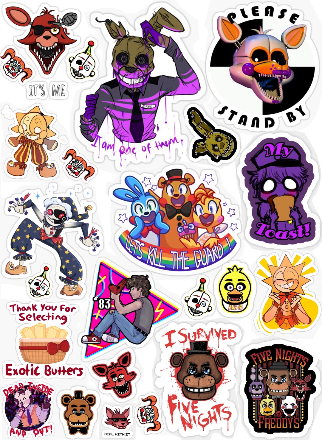 Fnaf 4 Stickers for Sale