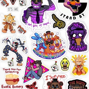 FNAF Stickers 5er Pack Etsy Schweiz