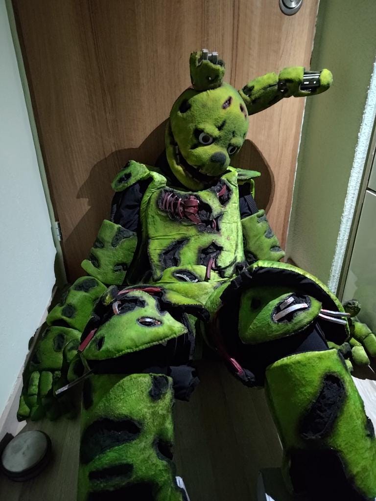 FNAF スプリングトラップ コスプレヘルメット Springtrap Wearable Cosplay Head - Etsy