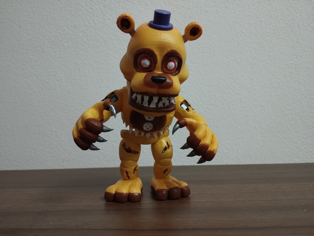 Fredbear Fnaf Funko Action Figures Nightmare Fredbear FNAF World