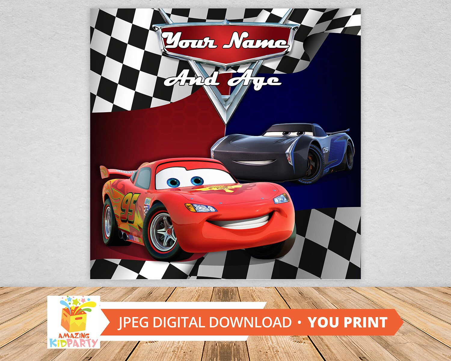 Cars Vinyl Banner Personalized for Birthday Party Baby Etsy