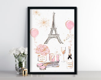 Rose Gold Eiffel Etsy