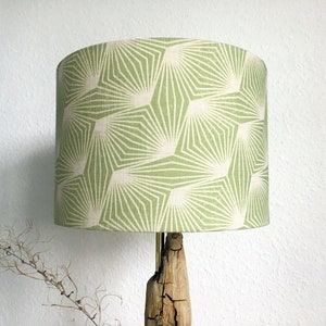 30cm and 25cm Diameter Vintage Look 70ies Pattern Cotton Fabric Handmade Lampshade