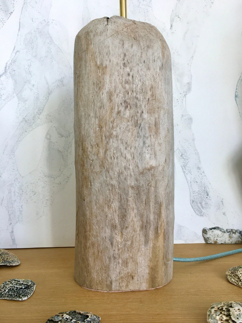 One of a Kind Large 74cm and Heavy Rustic Tasteful Handmade Out of Rare Piece of Driftwood size wise Table Lamp Base image 4