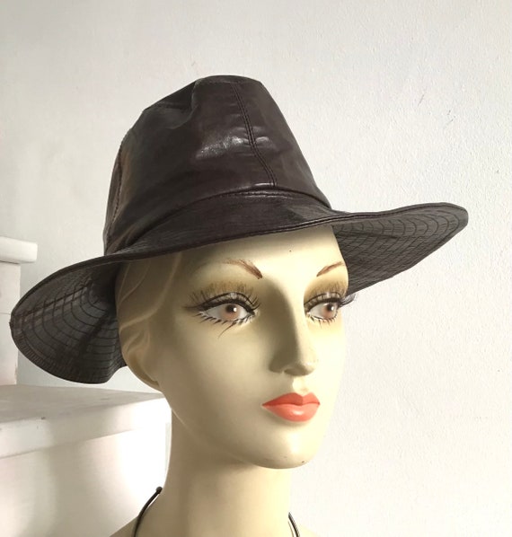 Tracy Watts Leather Floxer Hat tracy watts products for sale | eBay main image 3