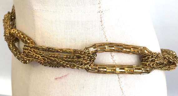 Vintage chain belt 80s gold