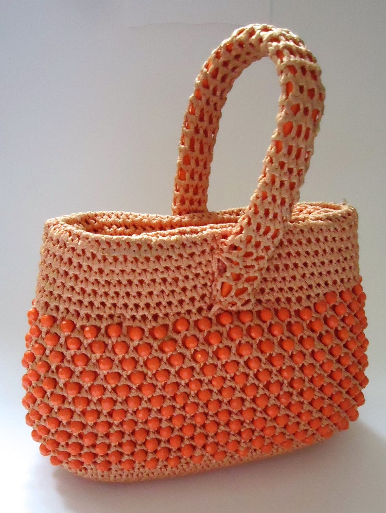 Vintage beaded bag 60s image 1