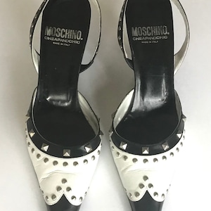 Moschino Sling Pumps with Rivets