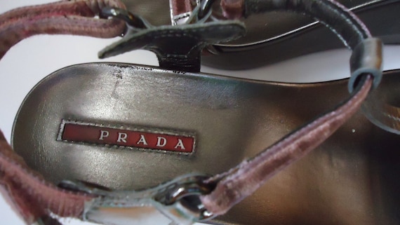 Vintage  Prada Schuhe Plateau Sandalen Prada - image 3