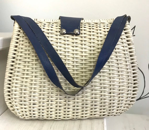 Vintage basket bag 50s