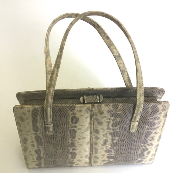 Vintage Lizard Shenkel Bag 50s - image 1