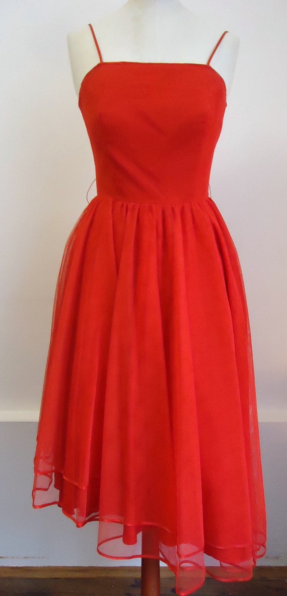 Vintage tulle dress 80s