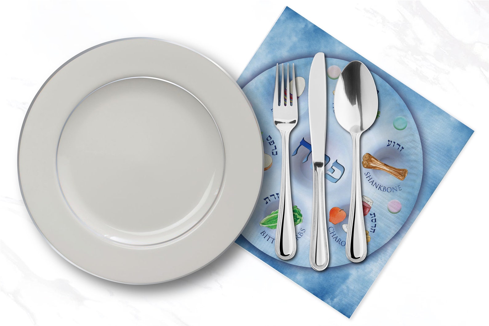 Passover Seder Plate Napkins Passover Napkins Pesach Etsy Norway