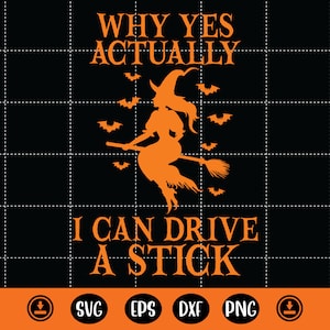 Waarom ja eigenlijk kan ik rijden een stick Svg, Heks Halloween Svg, Grappige Heks Quote Svg, Halloween Decor, Grappig Halloween Shirt Svg, Cute