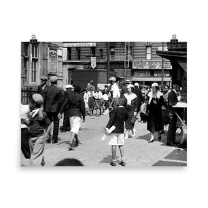 Vintage Photography Of Harlem New York 1920, Black And White, Wall Art Museum-quality Mat Print