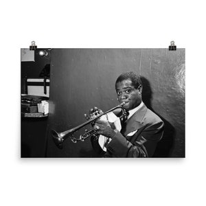 Vintage Photography Louis Armstrong 1946 Black And White Museum-quality Print