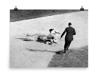 Vintage Baseball 1930s Black And White Photography Museum-quality Print