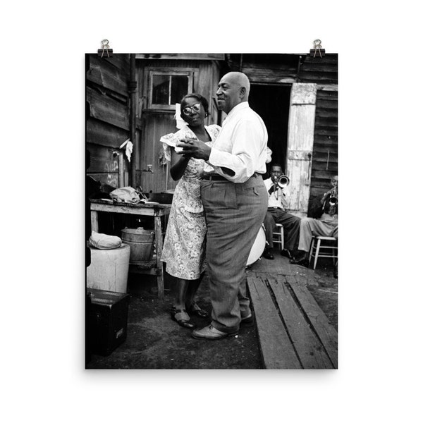 Man And Woman Couple Dancing To Jazz 1940s, Photo Taken by Stanley Kubrick  Black And White Photo Museum-quality Vintage Print