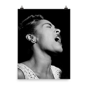 Fotografia Vintage Billy Holiday 1947 Foto em Preto e Branco Impressão com qualidade de museu