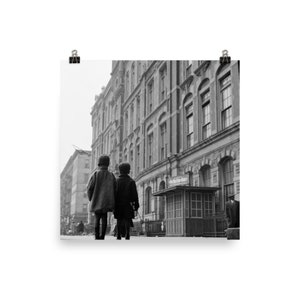 Kids, Brother and Sister in Harlem NYC 1940s, Black And White Photo Museum-quality Print Draft