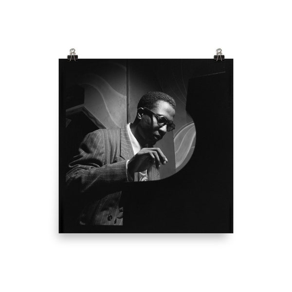 Vintage Photography Thelonious Monk Black And White Museum-quality Print