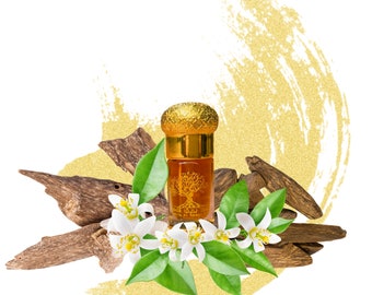 Oud Neroli - Agarwood Oil Agarwood Oud 100% natural Pure Oil No alcohol No Chemical Oud Oil Oud Attar Cambodian Oud Thai Perfume Oil