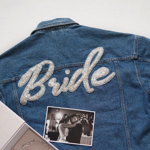 Personalized Bride Denim Jacket: Wedding Jean Jacket