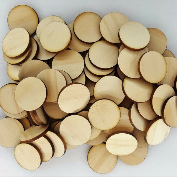 Timber Wood Base Disc Circle Round Shape 3mm Thick 10mm to 100mm Diameter Earrings