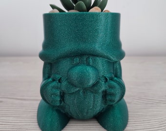 Gnome Flower Pot - Fun Decor - Succulent Planter - Original Flower Pot - Indoor or Outdoor Plant - Garden - Air Plant