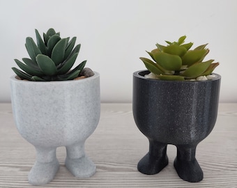 Planter Pot with legs - Planter for cactus and succulents - Outdoor plants - Flower pot decoration - Flower pot with drainage
