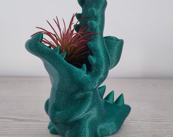 Crocodile-shaped flowerpot - Fun animal decoration - Succulent planter - Original flowerpot - Houseplant - Animals