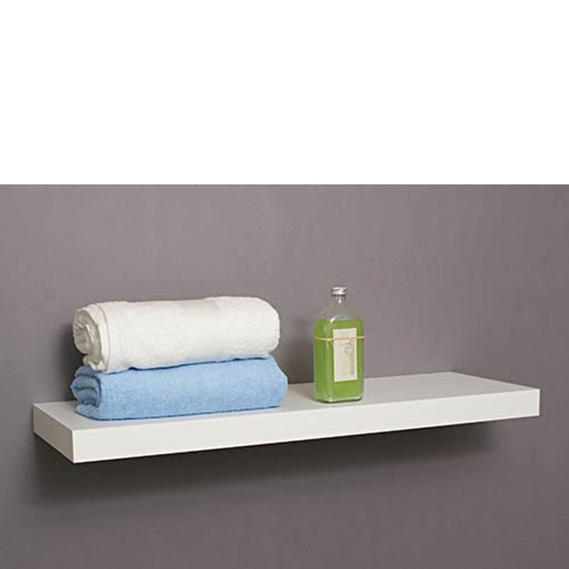 White Floating Shelf Kit 1800x250x50mm Etsy