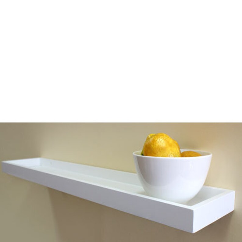 White Floating Multi Shelf 800x150x40mm Etsy UK