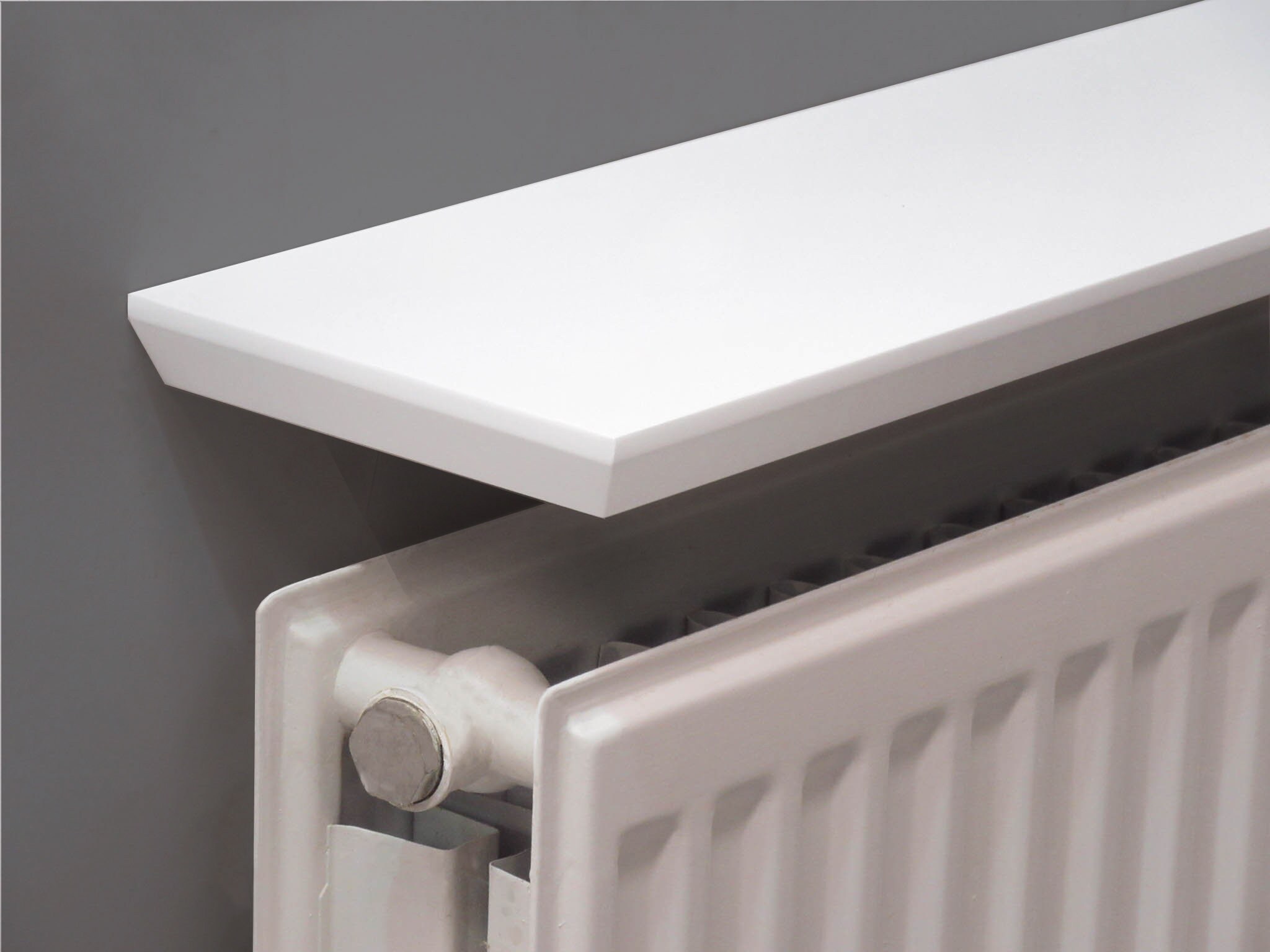 White Beveled Radiator Shelf 36x6x 1 Inch Thick 900x150x25mm Etsy