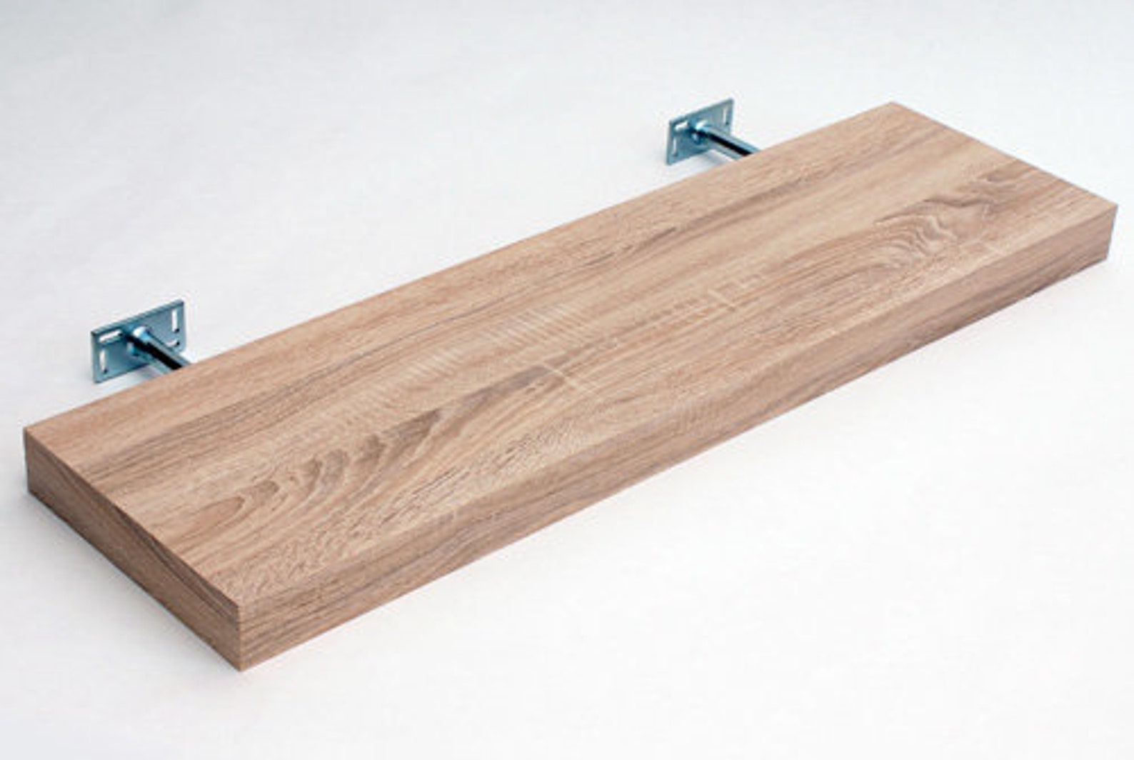 Large Oak Floating Shelf Kit 1500x250x50mm Etsy UK