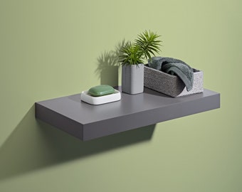 Dark Grey Floating Shelf Kit 44.5cm - 115cm