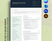 Software Engineer Resume Template Canva and MS Word, Engineering Resume, Software Engineer, Matching Cover Letter, Instant Download