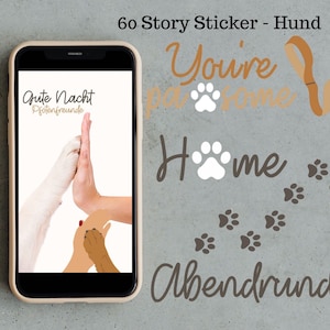 Instagram Story Sticker Dog Set | 60 Stickers, Instagram and Digital Planner, Good Notes, Dog, Pet