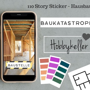 Instagram House Building Sticker Set - For all builders and renovators, build