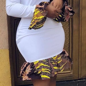 Kitenge off shoulder short dresses online