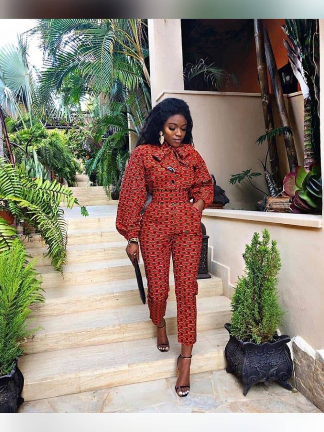 Kitenge African Traditional Jumpsuits For Ladies Kitenge Jumpsuit