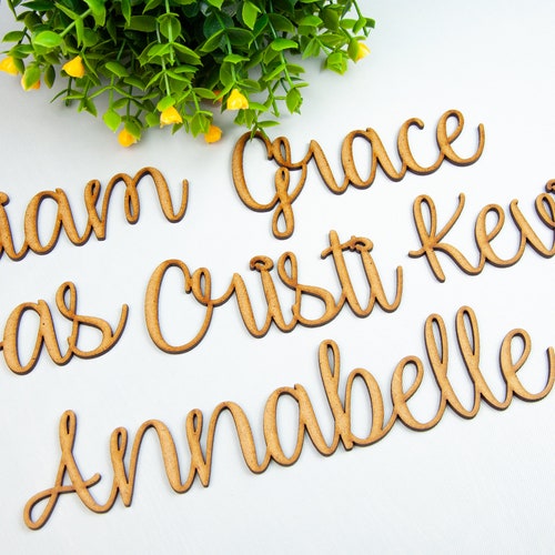 Place Cards Wedding Place Cards Custom Laser Cut Names Place Etsy