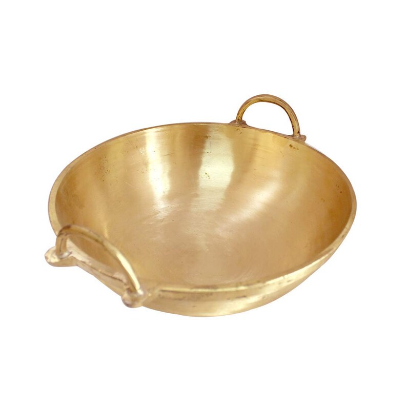 Pure Brass Kadai for Deep Frying / Cooking Utensils 2500ml Etsy