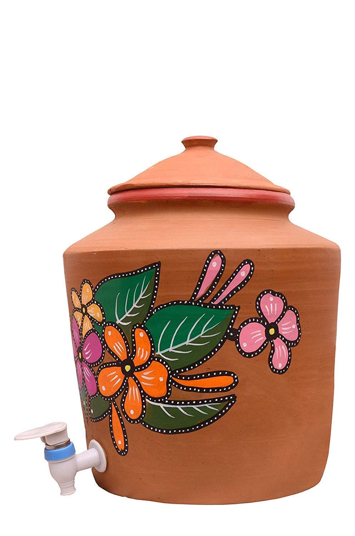 Clay Water Pot with Flip Tap Comfortable Alkaline Drinking Etsy