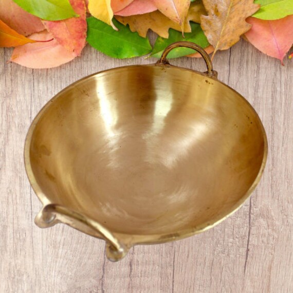 Pure Brass Kadai for Deep Frying / Cooking Utensils 2500ml Etsy