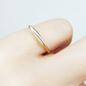 Handmade 14K Solid Gold Pinky Ring,  Gold Signet Ring , Gift for Her, Everyday Jewelry